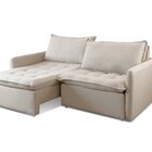 Sofá Cama Retrátil 220 Cm Califórnia Nude