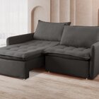 Sofá Cama Retrátil 220 Cm Califórnia Preto