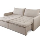 Sofá Cama Retrátil 2 Lugares 200cm Califórnia Nude