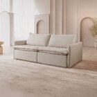 Sofá Cama Retrátil 2 Lugares 200cm Califórnia Nude