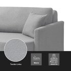Sofá Cama Retrátil 2 Lugares 216 Cm Moscow Cinza Claro