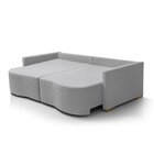 Sofá Cama Retrátil 2 Lugares 216 Cm Moscow Cinza Claro