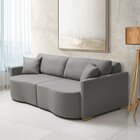 Sofá Cama Retrátil 2 Lugares 216 Cm Moscow Cinza Escuro