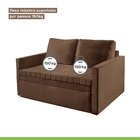 Sofá Cama Retrátil 2 Lugares D33 Star  Marrom