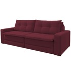 Sofá Cama Retrátil 2 Lugares Veludo Bordô 1,60 Max