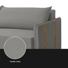 Sofá Cama Retrátil 3 Lugares 174cm Unique Cinza Médio