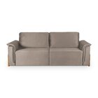 Sofá Cama Retrátil 3 Lugares Atlanta Platinum Bege