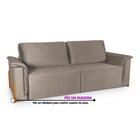 Sofá Cama Retrátil 3 Lugares Atlanta Platinum Bege