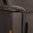 Sofá Cama Retrátil 3 Lugares Atlanta Platinum Marrom Café