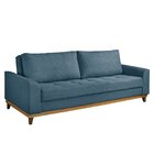 Sofá Cama Retrátil Alegra 3 Lugares 224cm Linho