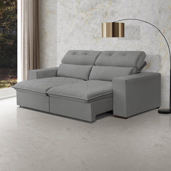Sofá Cama Retrátil Arizona Para Sala De Estar 182 Cm 3 Lugare