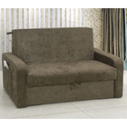 Sofá Cama Retrátil Daiane Sued Amassado Marrom