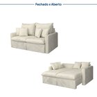 Sofá Cama Retrátil E Reclinável 180cm Colibri Cabecasa Madeir