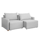 Sofá Cama Retrátil E Reclinável 180cm Júlia Yescasa Linho/gelo