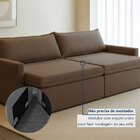 Sofá Cama Retrátil E Reclinável 180cm Marselha