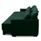 Sofá Cama Retrátil E Reclinável 2,10m Com Molas Cairo Veludo