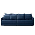 Sofá Cama Retrátil E Reclinável 2,10m Com Molas Cairo Veludo