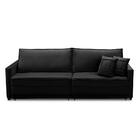 Sofá Cama Retrátil E Reclinável 2,10m Com Molas Cancún Veludo