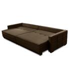 Sofá Cama Retrátil E Reclinável 2,10m Com Molas Cancún Veludo