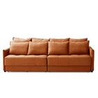 Sofá Cama Retrátil E Reclinável 2,10m Com Molas Carol Veludo