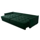 Sofá Cama Retrátil E Reclinável 2,10m Com Molas Carol Veludo