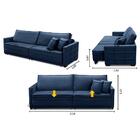 Sofá Cama Retrátil E Reclinável 2,10m Com Molas Karen Veludo