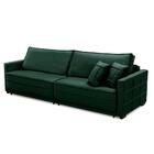 Sofá Cama Retrátil E Reclinável 2,10m Com Molas Karen Veludo