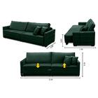 Sofá Cama Retrátil E Reclinável 2,10m Com Molas Karen Veludo