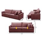 Sofá Cama Retrátil E Reclinável 2,10m Com Molas Karen Veludo