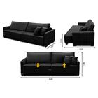 Sofá Cama Retrátil E Reclinável 2,10m Com Molas Karen Veludo