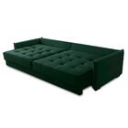 Sofá Cama Retrátil E Reclinável 2,30m Com Molas Cairo Veludo