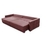 Sofá Cama Retrátil E Reclinável 2,30m Com Molas Cancún Veludo