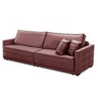 Sofá Cama Retrátil E Reclinável 2,30m Com Molas Cancún Veludo