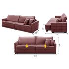 Sofá Cama Retrátil E Reclinável 2,30m Com Molas Karen Veludo