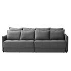 Sofá Cama Retrátil E Reclinável 2,50m Com Molas Cairo Veludo