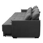 Sofá Cama Retrátil E Reclinável 2,50m Com Molas Cairo Veludo