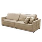 Sofá Cama Retrátil E Reclinável 2,50m Com Molas Cancún Veludo