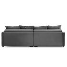 Sofá Cama Retrátil E Reclinável 2,50m Com Molas Carol Veludo