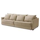 Sofá Cama Retrátil E Reclinável 2,50m Com Molas Carol Veludo