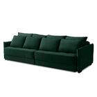 Sofá Cama Retrátil E Reclinável 2,50m Com Molas Carol Veludo