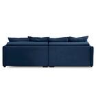 Sofá Cama Retrátil E Reclinável 2,50m Com Molas Carol Veludo