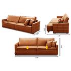 Sofá Cama Retrátil E Reclinável 2,50m Com Molas Karen Veludo