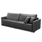 Sofá Cama Retrátil E Reclinável 2,50m Com Molas Karen Veludo