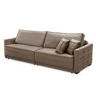 Sofá Cama Retrátil E Reclinável 2,50m Com Molas Karen Veludo