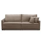 Sofá Cama Retrátil E Reclinável 2,50m Com Molas Karen Veludo