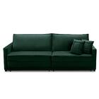 Sofá Cama Retrátil E Reclinável 2,50m Com Molas Karen Veludo