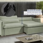 Sofá Cama Retrátil E Reclinável 200cm Aurora Boucle Verde