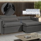 Sofá Cama Retrátil E Reclinável 200cm Aurora Veludo Cinza