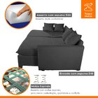 Sofá Cama Retrátil E Reclinável 200cm Flex Veludo Jolie Grafi