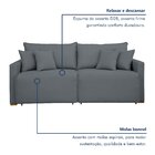 Sofá Cama Retrátil E Reclinável 200cm Júlia Veludo  Veludo/ci